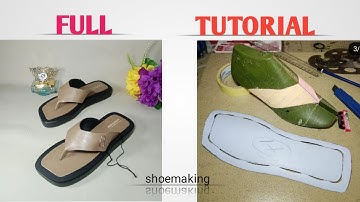How to make this unique ladies slippers #beginners #shoemaking