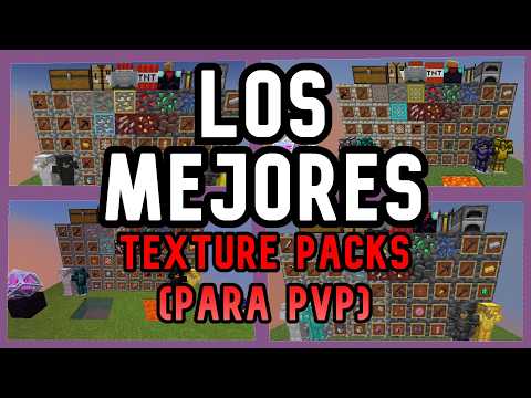 ✅LOS 5 MEJORES TEXTURE PACKS de MINECRAFT PARA PVP 1.21🏆