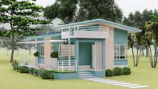 Wonderful Small House Design with Roof Deck | 48 Square Meters | 2 Bedrooms