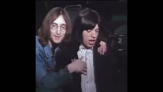 John Lennon And Mick Jagger. December 11th 1968