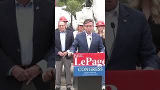 Johnson campaigns for LePage in Maine