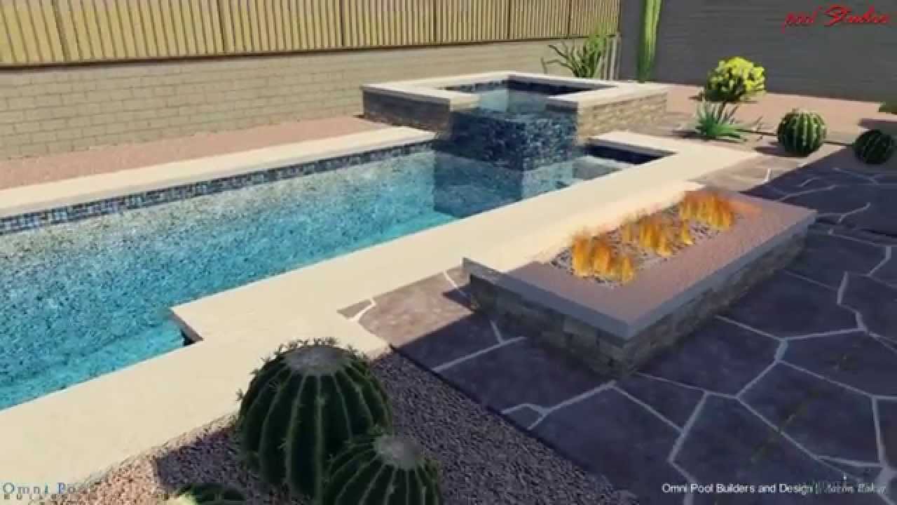 A Geometric Pool And Spa With Mini Golf Course YouTube