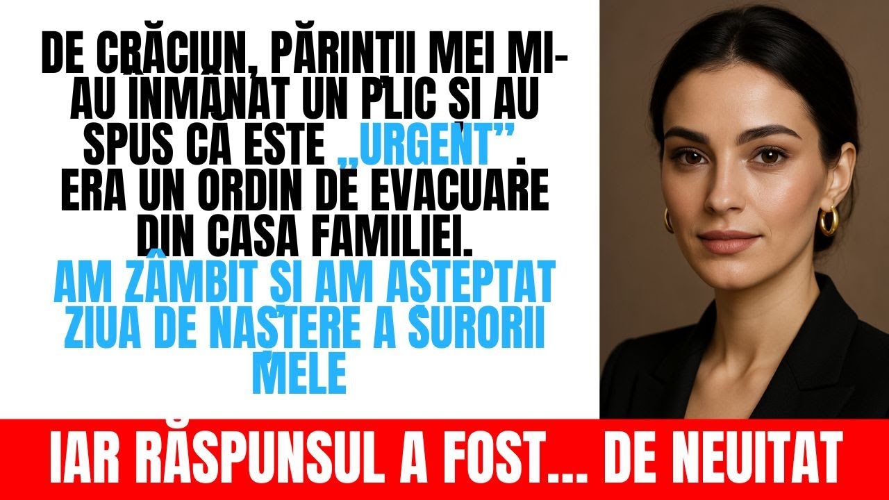 De Crăciun, Părinții Mei Mi-au Dat un Plic. Așa Că Am Așteptat Ziua de Naștere a Surorii Mele...