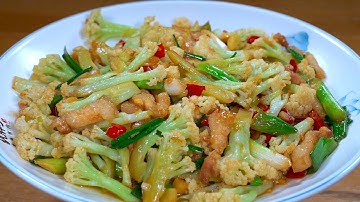 炒花菜最忌过油或直接炒，教你秘制做法，酱香浓郁，脆嫩爽口，上桌连挑食的孩子都抢着吃，下饭神器#like #food #delicious