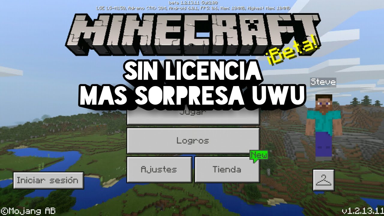 Apk Minecraft Pe 1 2 13 11 Beta Sin Verificacion De Licencia