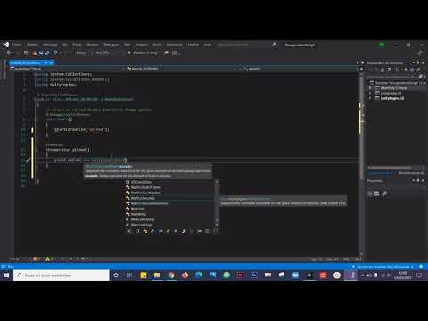 Créer un temps d'attente (Coroutine) - Tuto Unity
