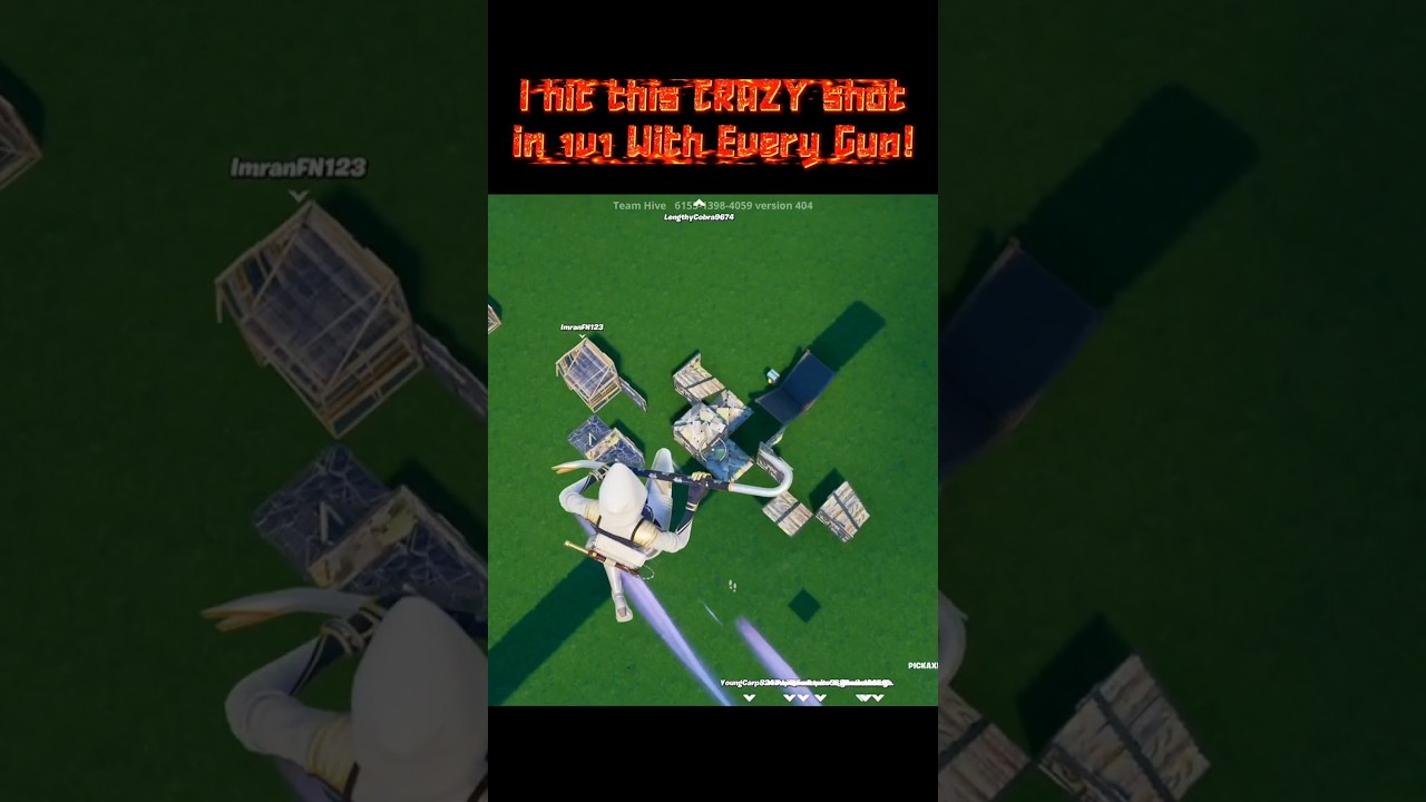 I hit this CRAZY shot in 1v1 With Every Gun! 