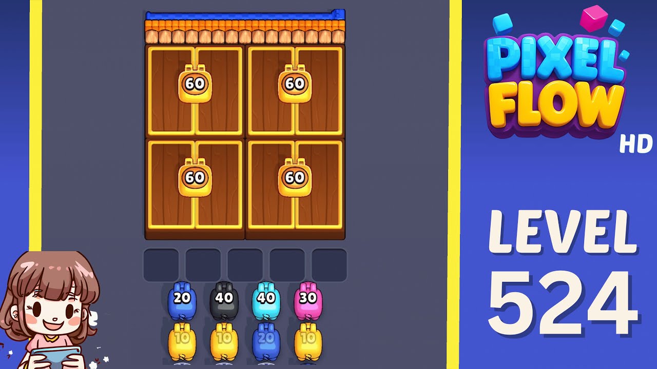 Pixel Flow Level 524 Solution Walkthrough - YouTube