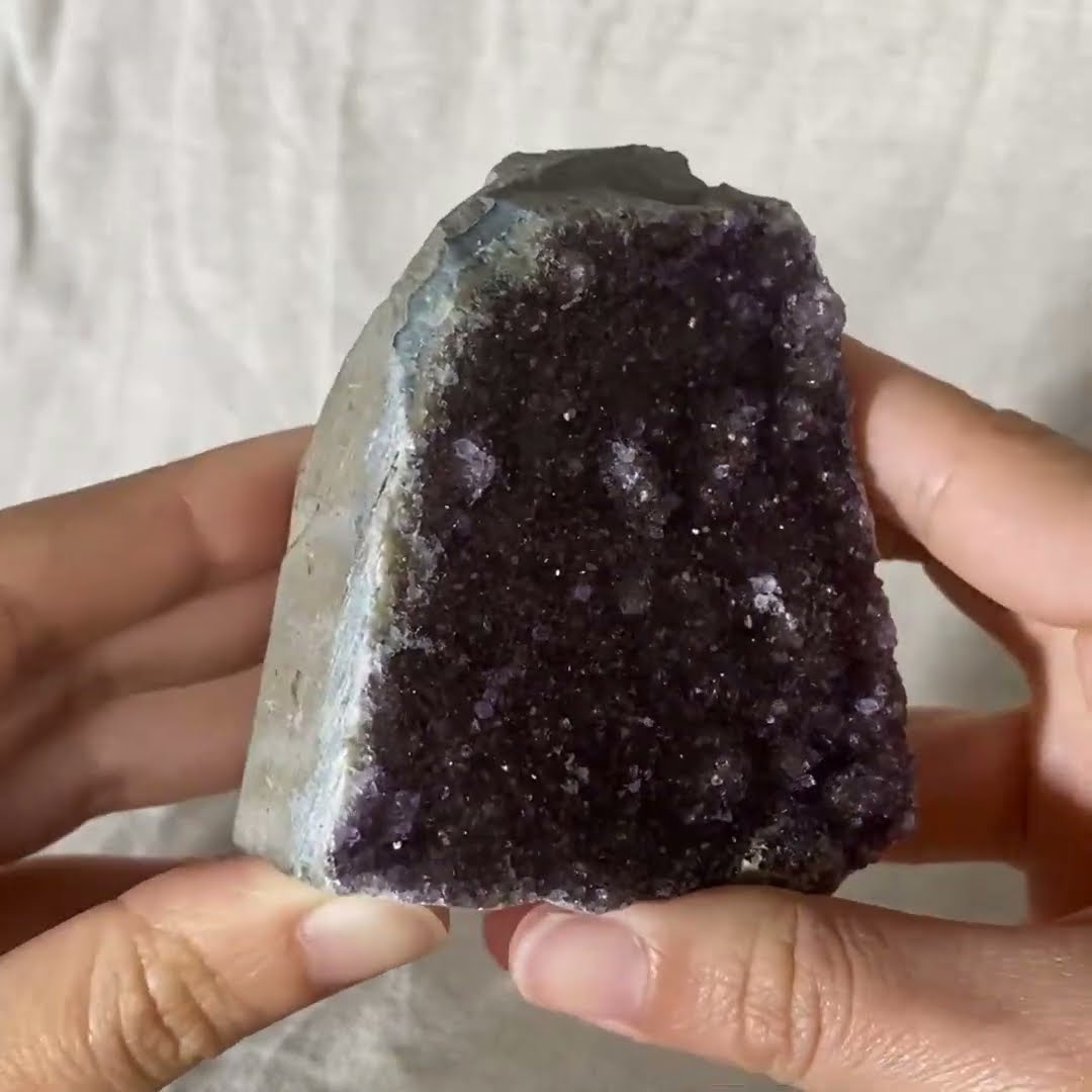 ドゥルージー アメジスト スタンド クラスター アメジスト】DRUZY AMETHYST STAND CLUSTER ドゥルージー アメジスト