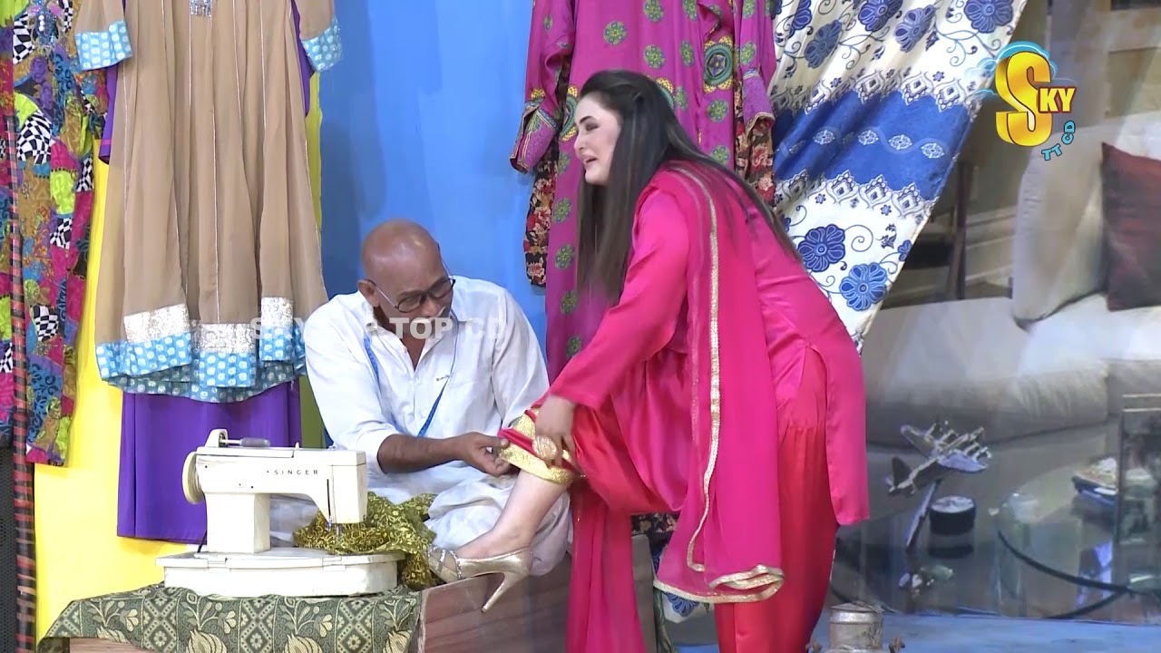 Akram Udas and Tahir Noushad Stage Drama Sui Dhaaga New Comedy Clip 2019