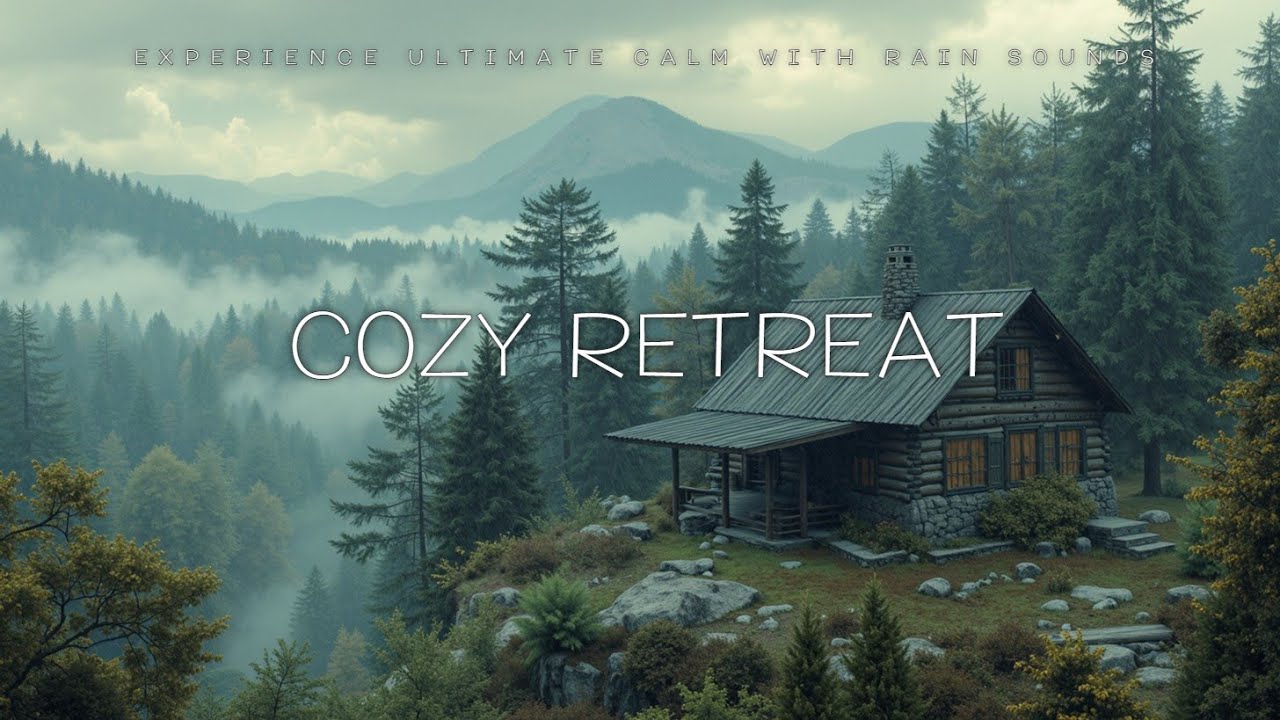 Cozy Cabin Rain ASMR | Soothing Thunder & Rain Echo for Deep Sleep ...