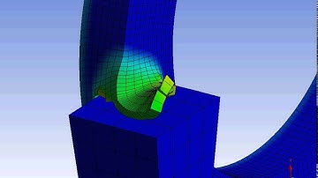 Ansys Workbench explicit dynamics  turning of AlSi 1045 ring example 10
