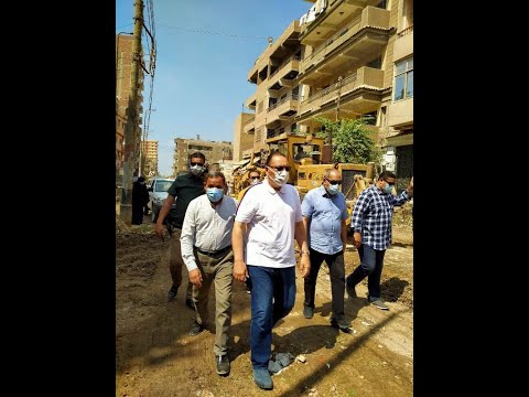 محافظ الشرقية ي تابع أعمال الرصف والتطوير الجارية بشوارع مدينة منيا القمح