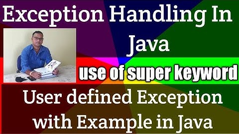 Exception Handling in Java | User Defined Exception with Example In Java (Hindi)