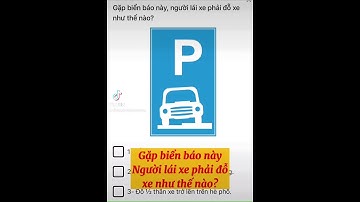 Đỗ xe như nào là đúng khi gặp biển này?