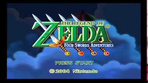 The Legend of Zelda: Four Swords Adventures Title Screen & Intro (GCN)