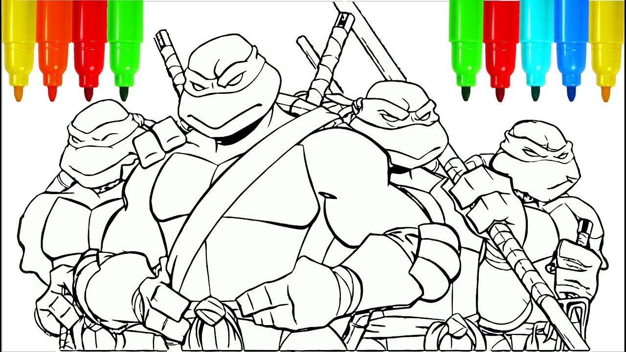 TEENAGE MUTANT NINJA TURTLES Coloring Pages Colouring