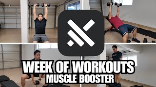 Full Week of Workouts Using the Muscle Booster App! screenshot 2