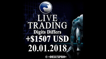 [REAL ACCOUNT] Automated Trading Binary.com Volatility (Digits Differs) +$1507 USD (20 Jan 2018)