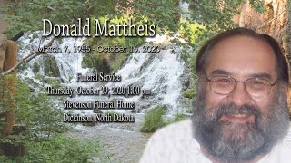 Donald Mattheis Funeral Service