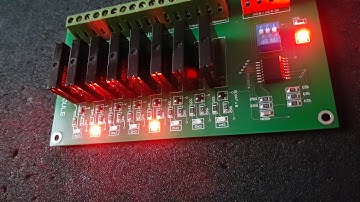 8 Channel I2C Solid State Relay module simple test