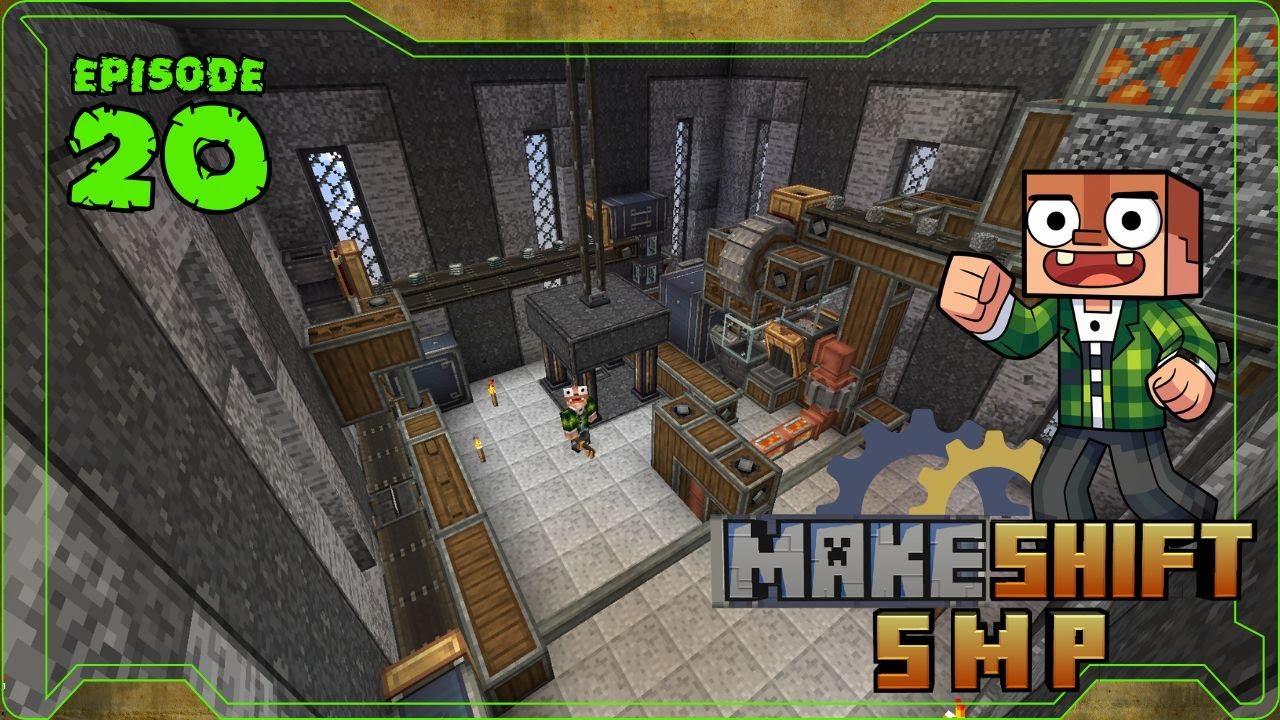 MakeShift SMP - Мод Minecraft |EP|20| Автоматическая ферма для улучшения андезитовых обсадных труб