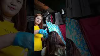 rebond ulit ng mga dry hair habang nka live#plz_subscribe&like for more live