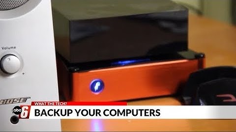What the Tech? Backup your computers