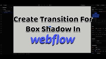 Create transition for box shadow in Webflow