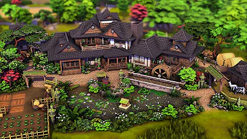 Japanese Farmhouse | The Sims 4 Speed Build