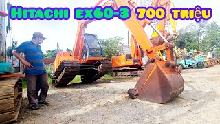 cập nhật giá xe cuốc HITACHI EX60 nhập nhật cuối tháng 5. nhiều xe rất vip tại bãi Vũ Hùng