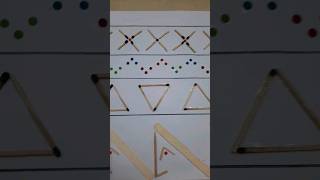 Simple Maths pattern Project Using bindis match bamboo Sticks And ice Cream Sticks  Shorts