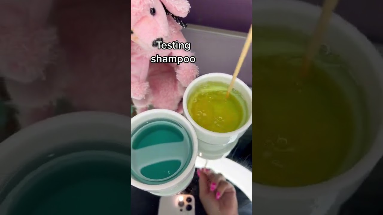 Testing PH level of Shampoo