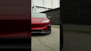 You can never go wrong with an Ultra Red Model 3 Performance Track Build #tesla #teslamodel3