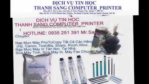 Bơm Mực Máy In Quận 7 Giá 90.000. 0935 251 391 Mr. Sang