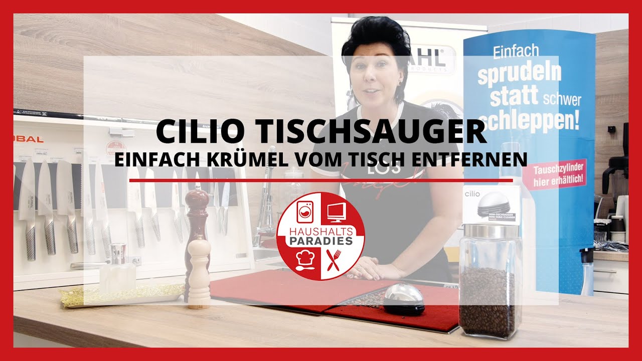 Tischsauger Mini Maus Cilio - Krümel vom Tisch entfernen leicht gemacht | IN FUNKTION