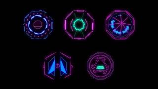 Cyberpunk HUD Elements for After Effects - After Effects Template Videohive