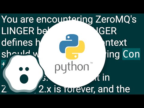 Termination of python script while using ZeroMQ with dead server