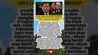 pesan tegas‼️ presiden Prabowo Subianto, UAH singgap #shorts #dakwah #uah #islam #masukberanda