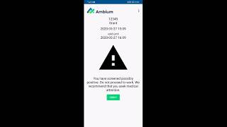 PREVIEW - Self-Screening App for Covid-19 by Ambium Software screenshot 5