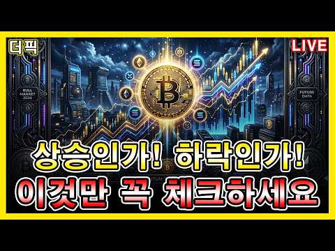 상승인가! 하락인가! 이것만 꼭 체크하세요 [비트코인 알트코인 분석]