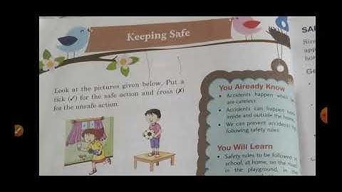 Science class-4 leasson-8 (Keeping safe )