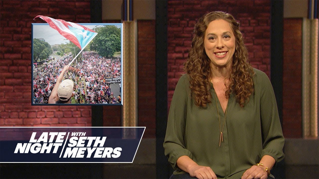 bill hader the office Late Night's Jenny Hagel on the Political Protests in Puerto Rico