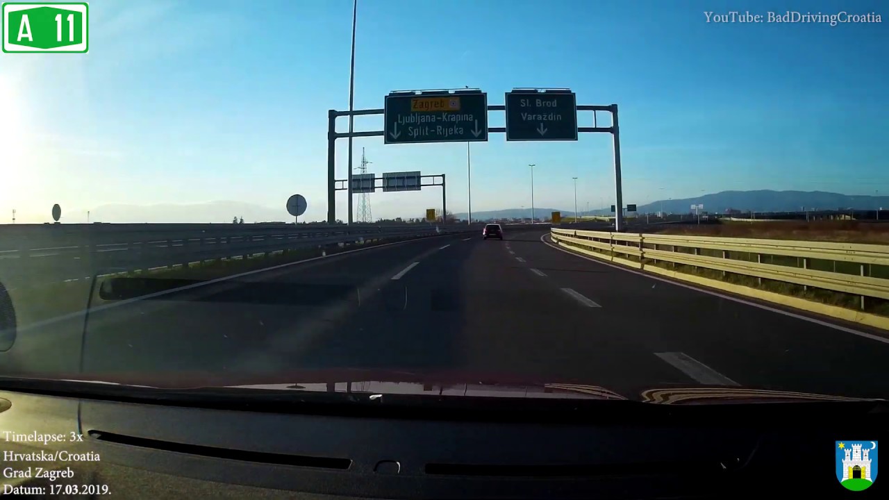 Autocesta Sisak - Zagreb [A11] , dionica Lekenik - Zagreb (Jakuševec) [Timelapse]