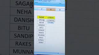 Excel mein capital Letter ko small Latter mein karne ka formula #techhindi #excel #tech #computer