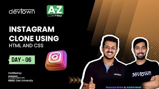[Premiere] DAY 06 - Instagram Clone using HTML and CSS | Project Making | COMPLETE in 7 - Days Profile