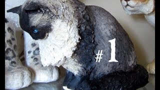 How to Make a Paper Mache Cat, Lesson #1