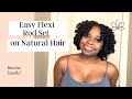 Flexi Rod Set on Natural Hair | Easy Natural Hairstyles | NellaDonte