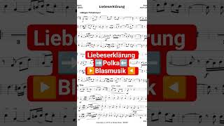 Liebeserklärung ➡️Polka ⬅️▶️Blasmusik ◀️🎼 #blasorchester