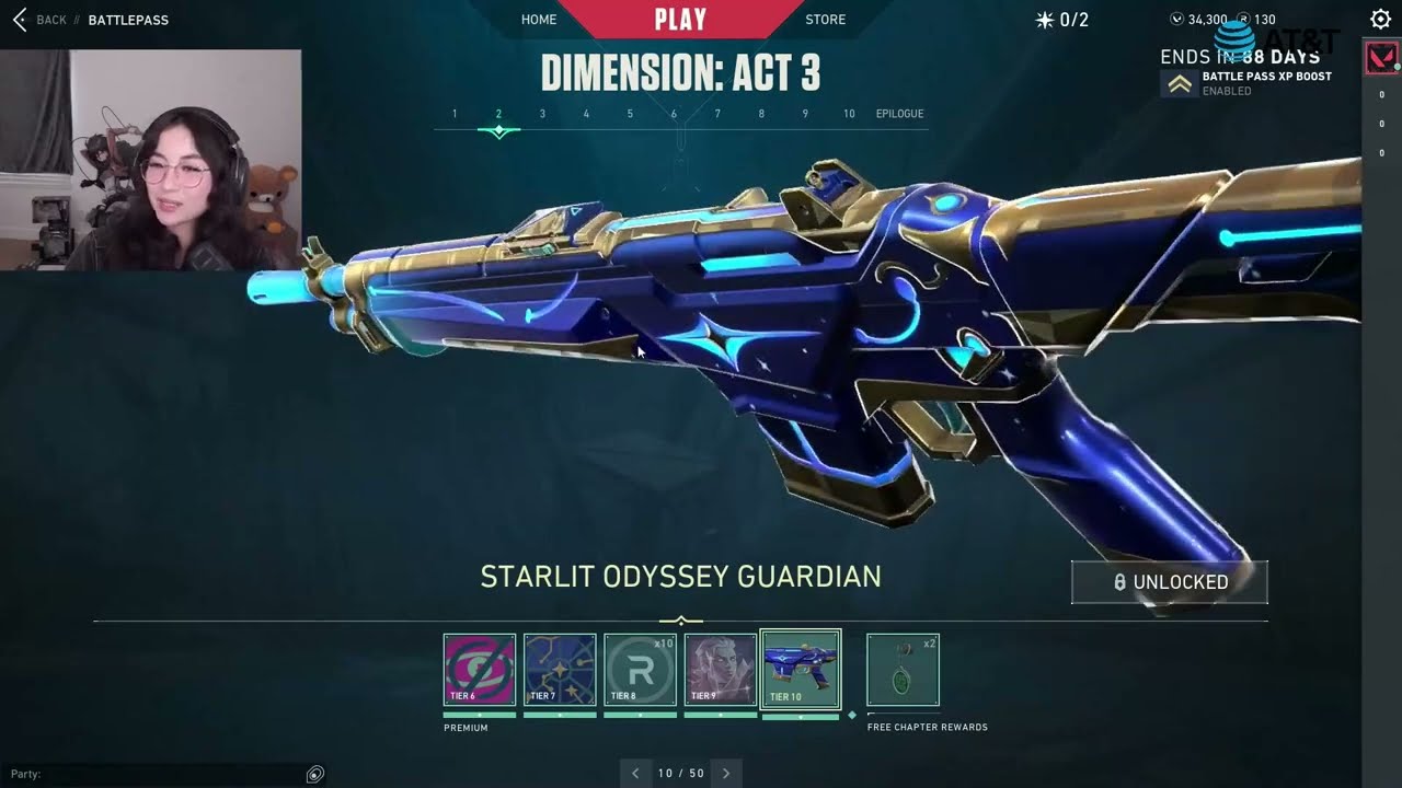 Kyedae reacts to New BattlePass from Tier 1 to 50